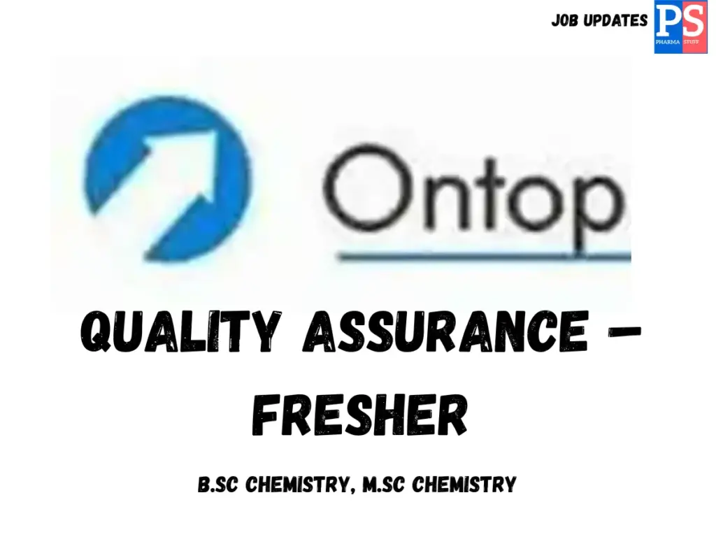 Ontop Pharmaceuticals Hiring QA