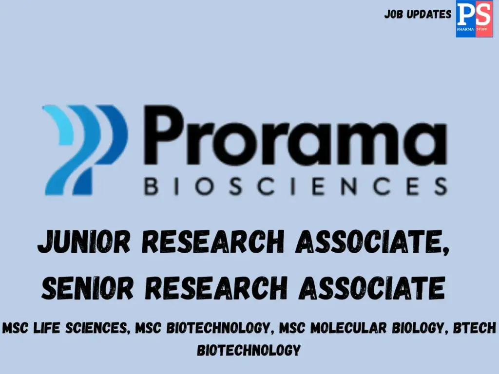 Prorama Hiring Junior & Senior Research Associate
