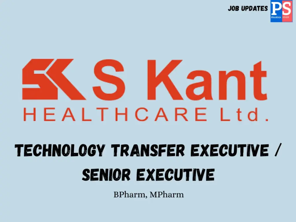 S Kant Healthcare Hiring Technology Transfer Executive