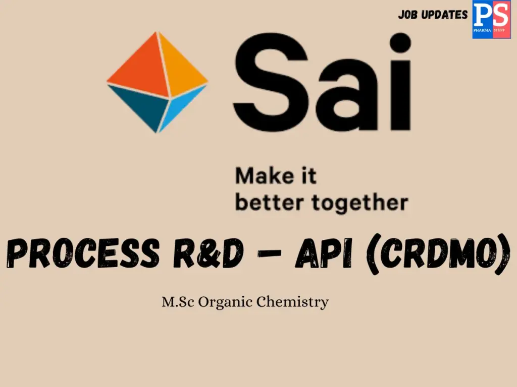 Sai Life Sciences Walk‑in Process R&D API