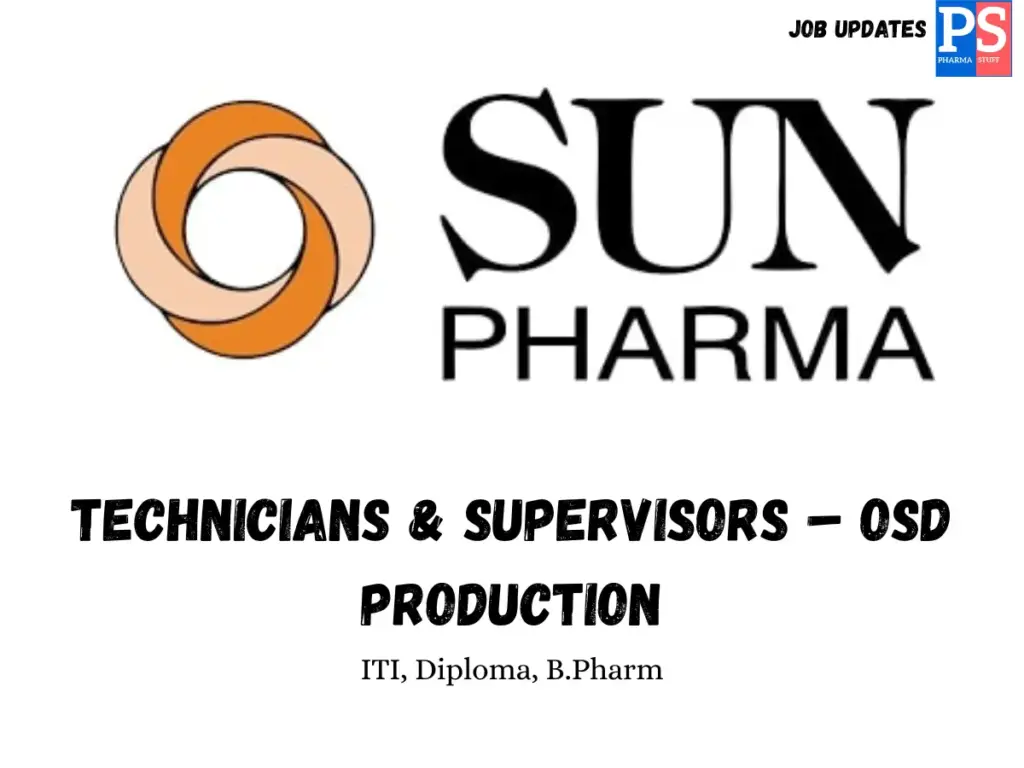 Sun Pharma Walk-in OSD production