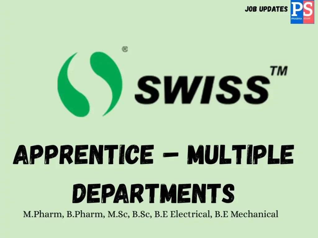 Swiss Hiring Production, QC, QA & Engineering