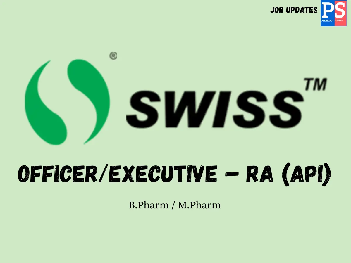 Swiss Parenterals Hiring RA API