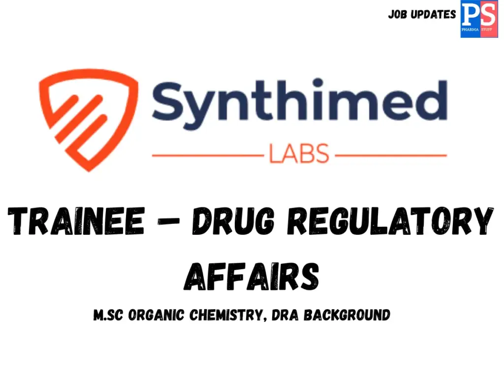 Synthimed Hiring Trainee DRA