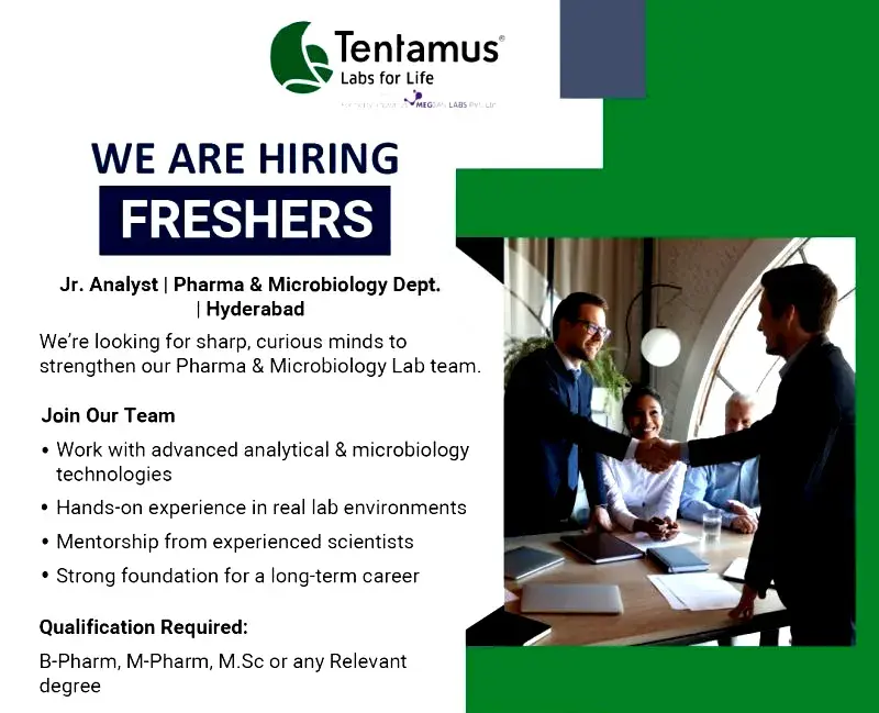 Tentamus India Pvt Ltd Fresher e1766428948581