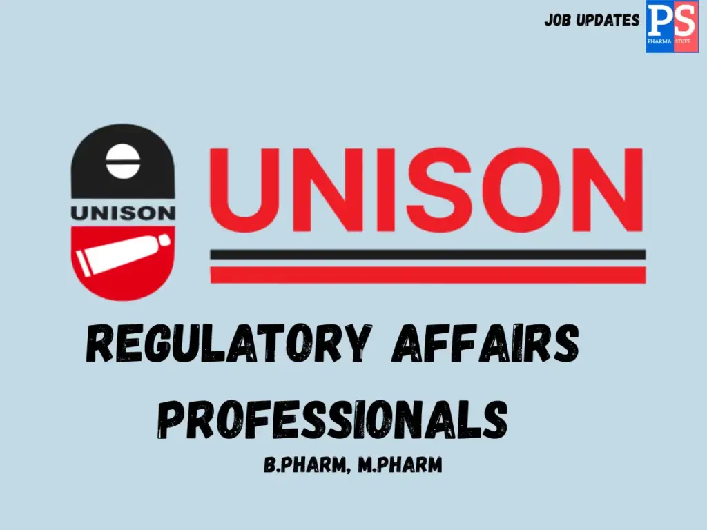 Unison Hiring Regulatory Affairs