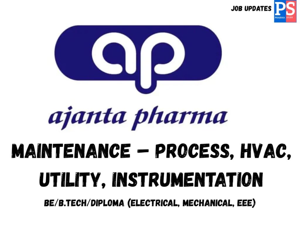 Ajanta Walk-in Maintenance Officers & Executives