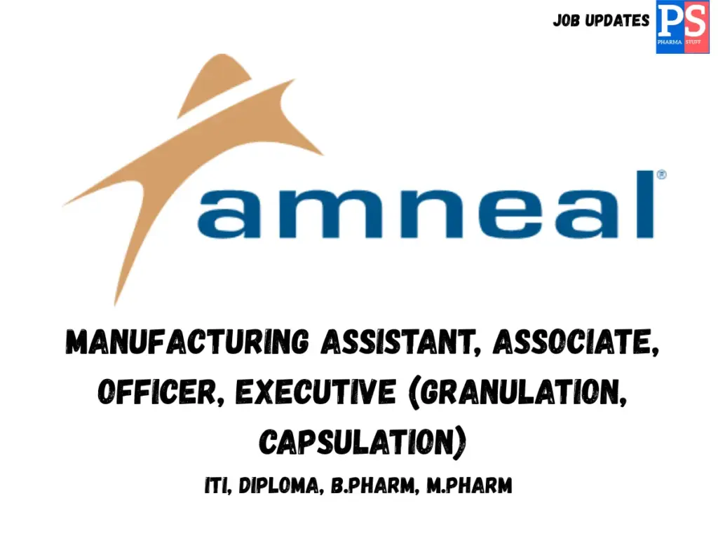 Amneal Hiring Manufacturing OSD