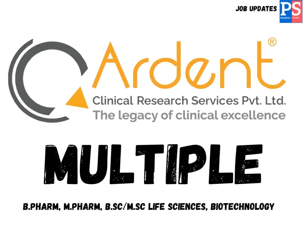 Ardent CRO Hiring Clinical Research Associates