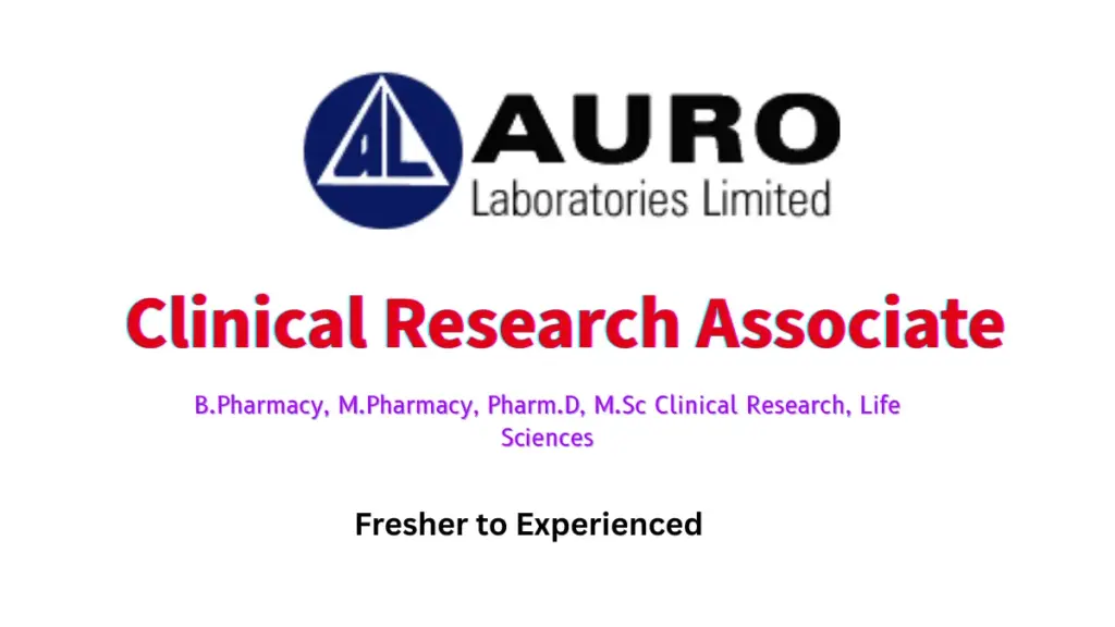 Aurolab hiring Clinical Research Associate