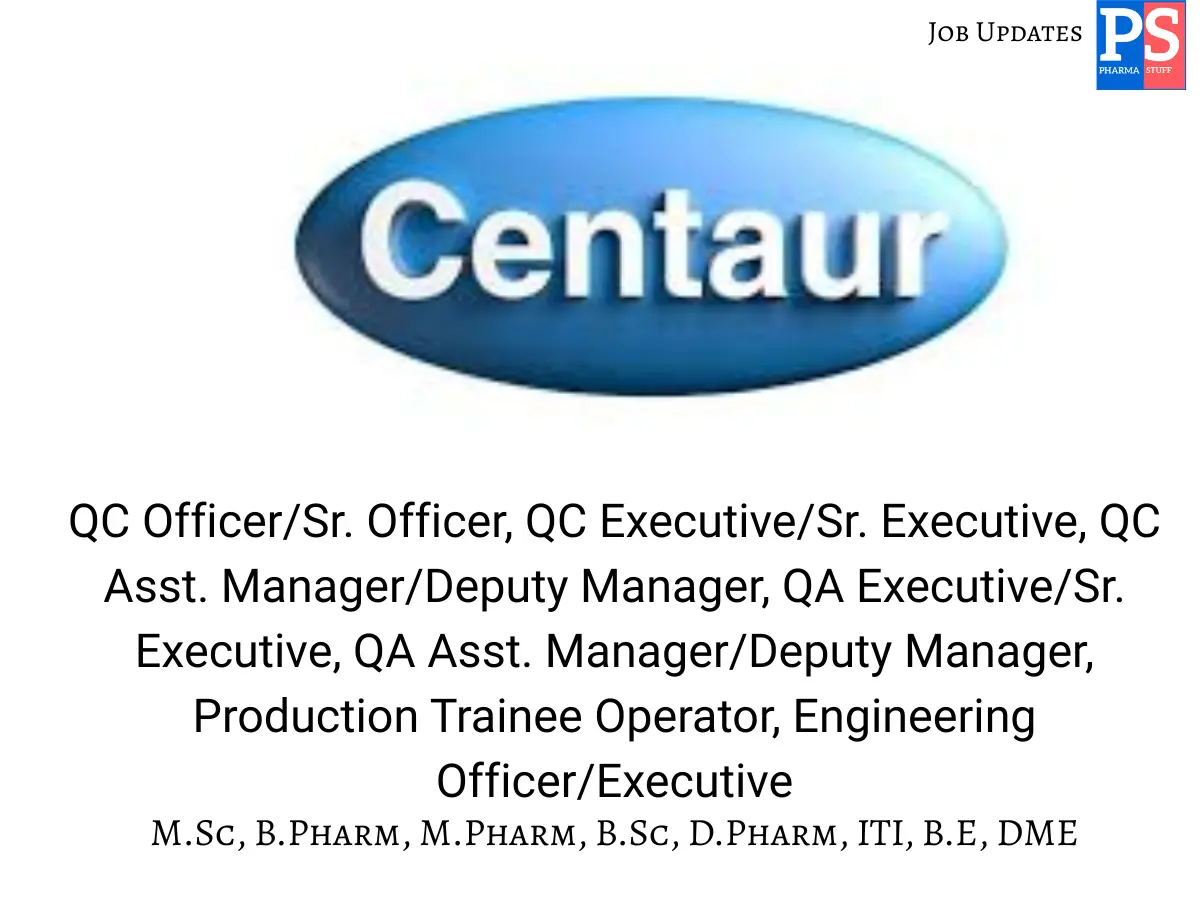 Centaur Pharmaceuticals Private Limited.