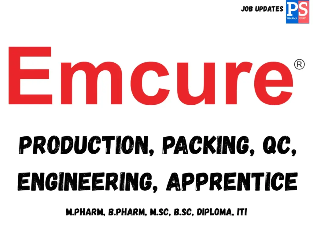 Emcur Walk-in OSD Production, Packing & QC