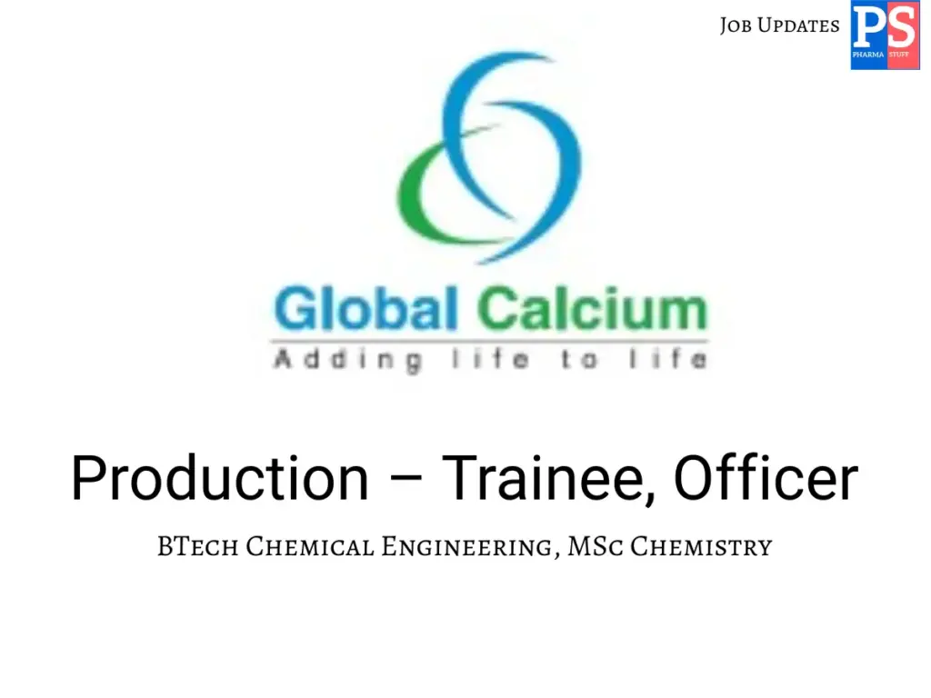 Global Calcium Hiring Production – Trainee, Officer