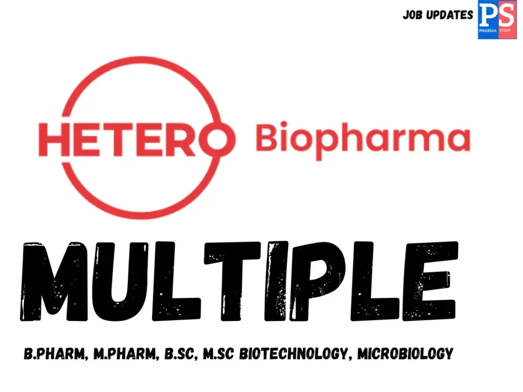 Hetero Hiring IPQA Biologics Executives