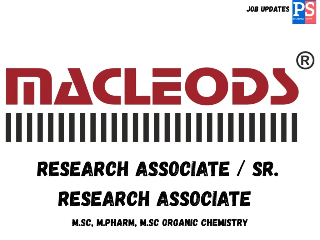 Macleods walk-in Research Associate