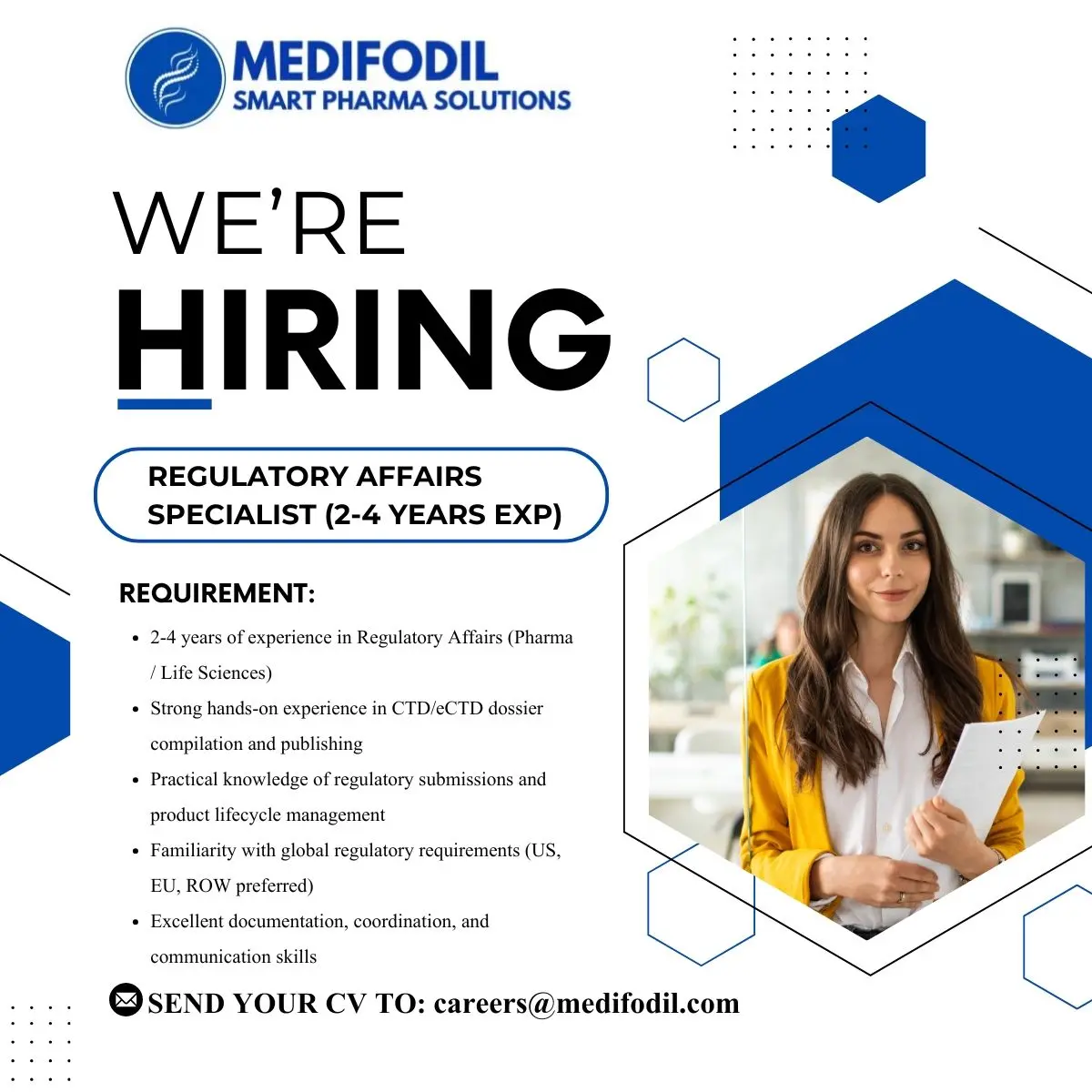 Medifodil Hiring Regulatory Affairs 3 Medifodil Hiring Regulatory Affairs