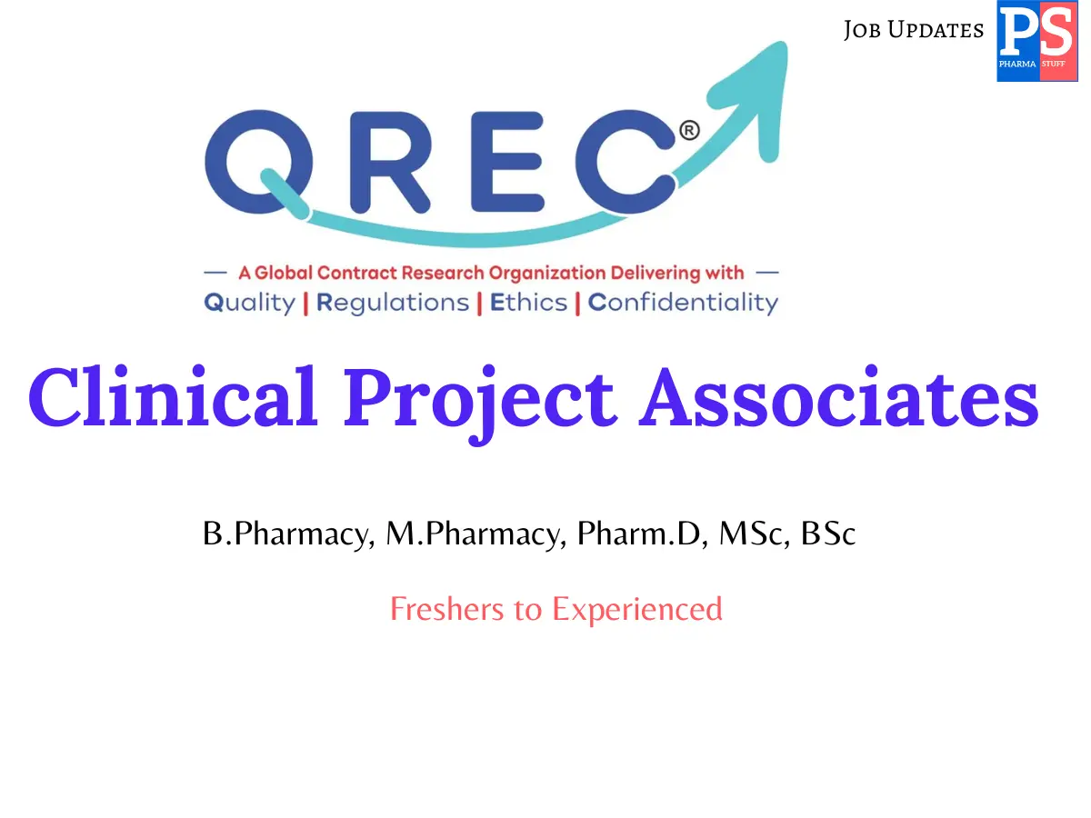 QREC Clinical Research hiring Clinical Project Associates