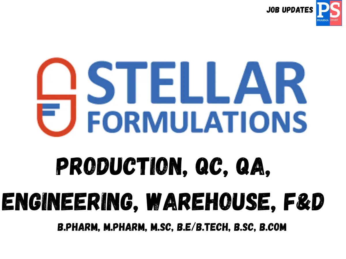 Stellar Formulations Walk in Production QA QC Engineering