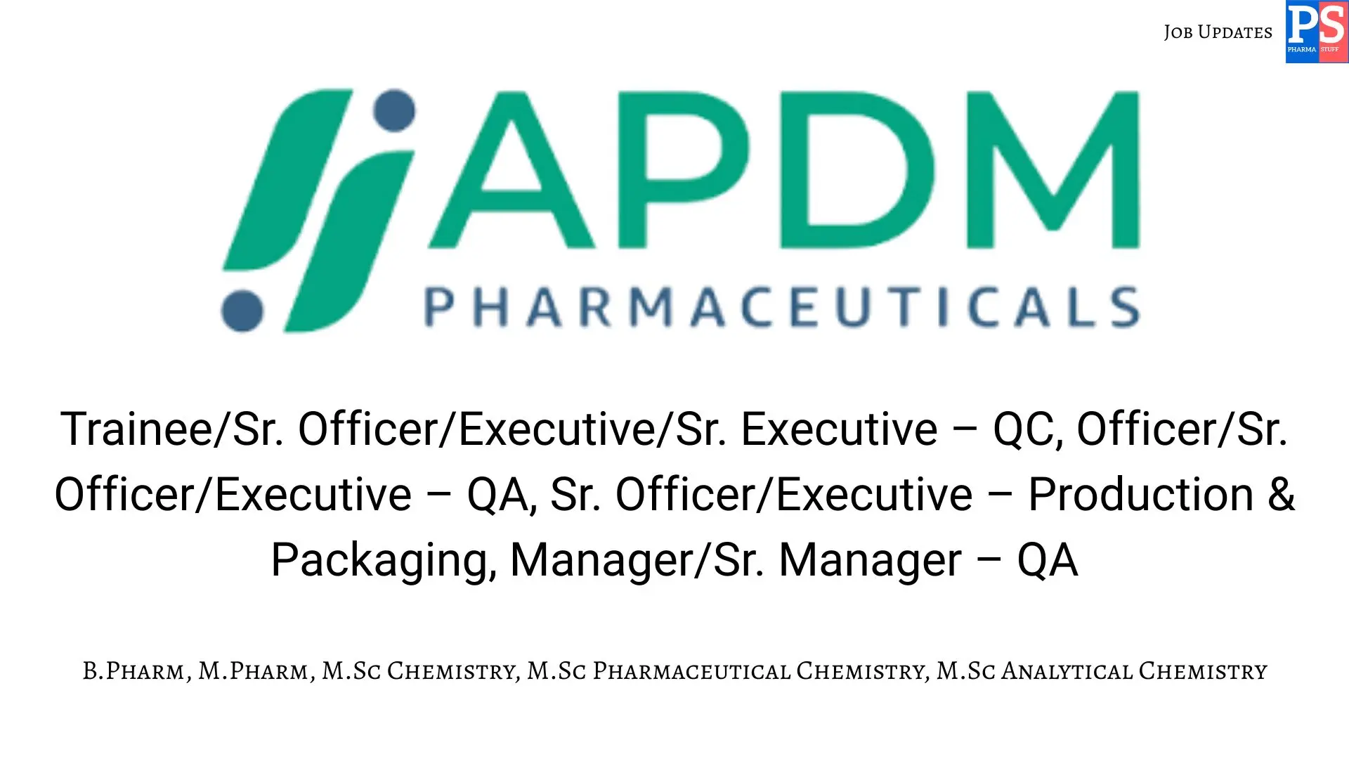 APDM Walk in QA QC Production
