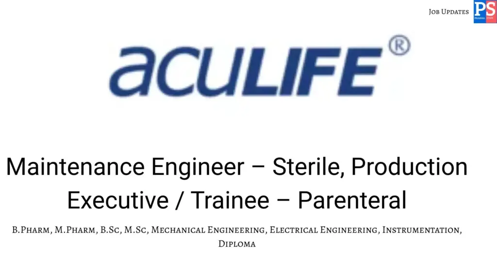 AcuLIFE Walk-in Engineering & Production