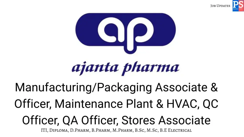 Ajanta walk-in Manufacturing, QC, QA, Maintenance