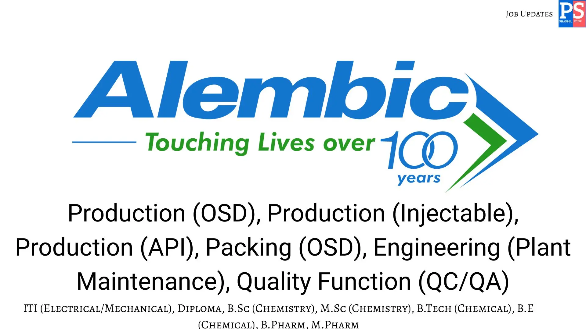 Alembic walk in ProductionEngineeringQCQAPacking