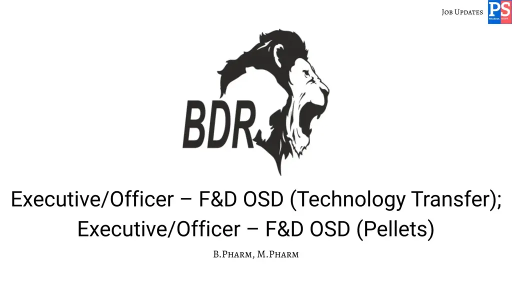 BDR Hiring Tech Transfer & Pellets