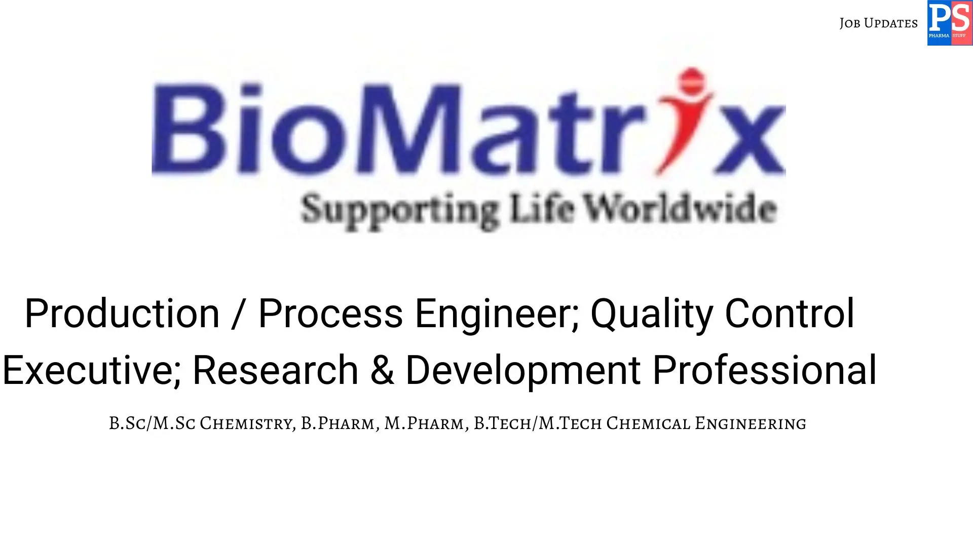 BioMatrix Walk in API Production QC RD