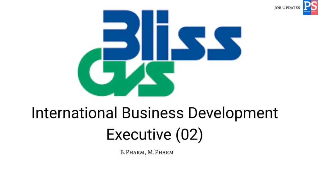 Bliss GVS Hiring Business Development Executive