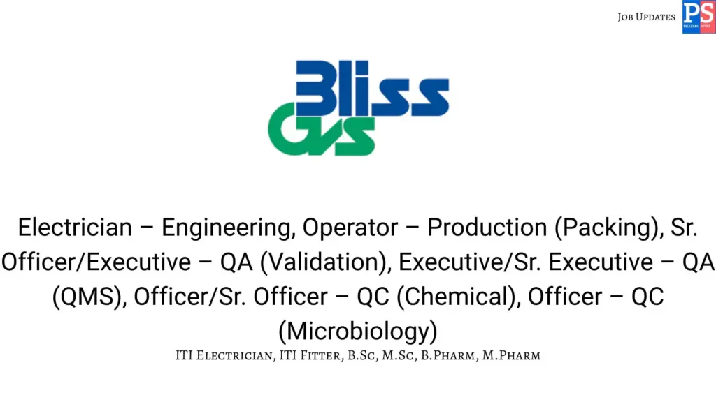 Bliss Hiring QA, QC, Engineering