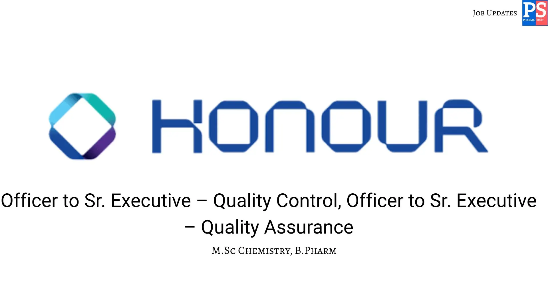Honour Walk in QA and QC