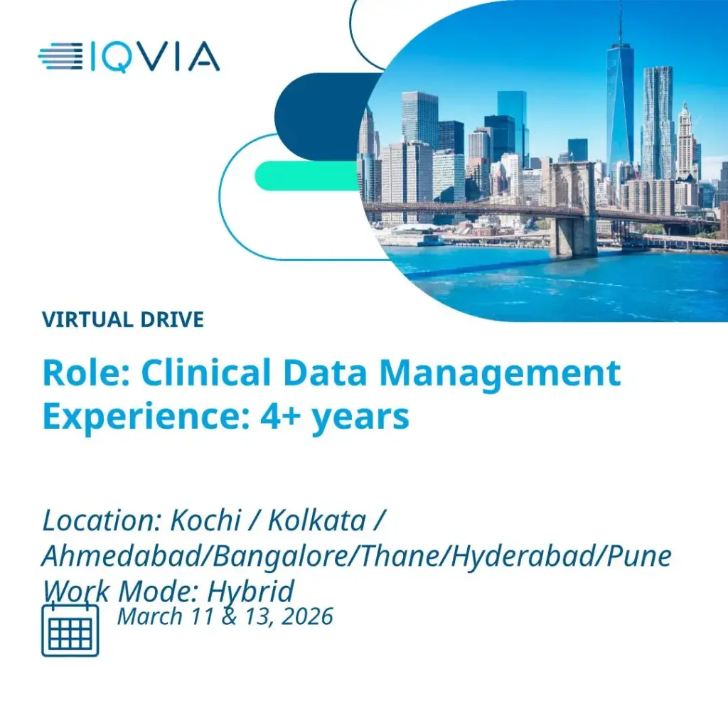 IQVIA Clinical Data Specialist Hiring