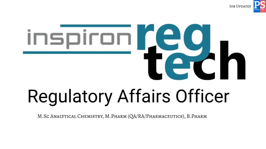 Inspiron RegTech Hiring Regulatory Affairs Officer