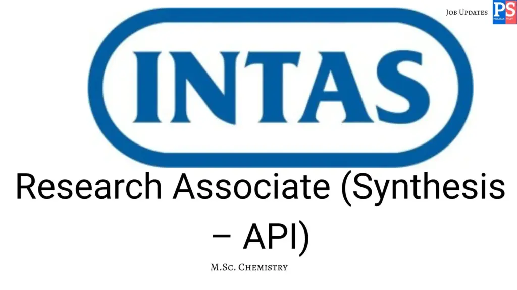 Intas Hiring Research Associate