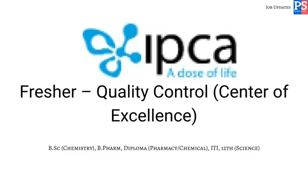 Ipca walk-in QC