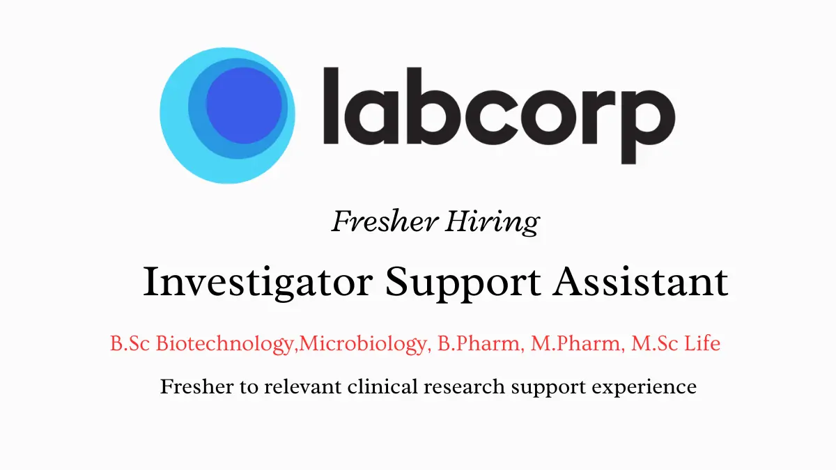 Labcorp Hiring Investigator Support Assistant