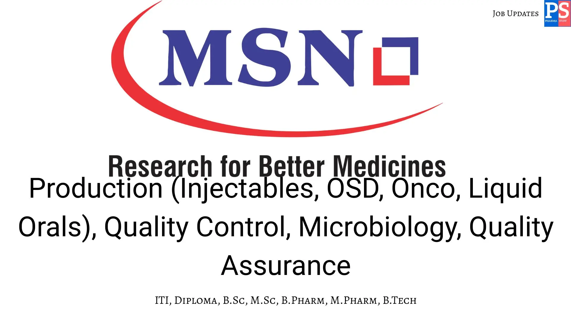 MSN Walk In Production QA QC 1