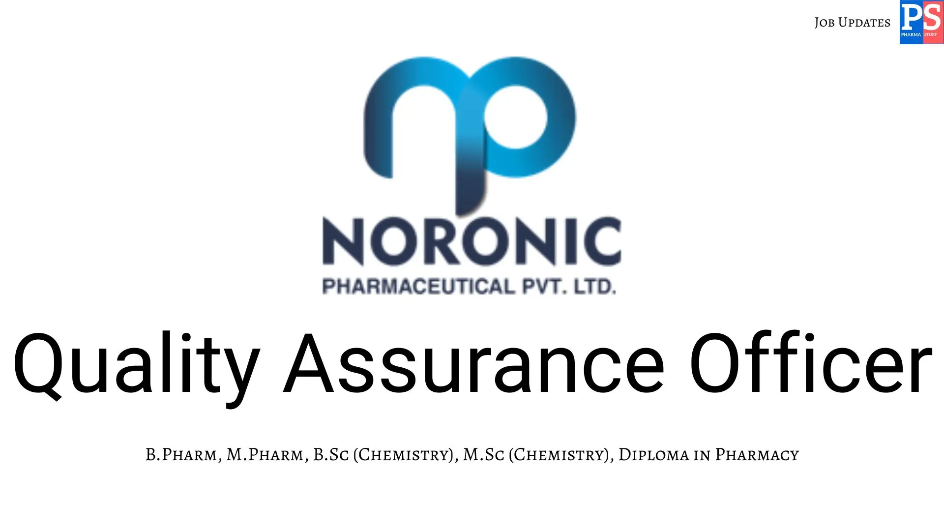 Noronic Hiring QA Officer