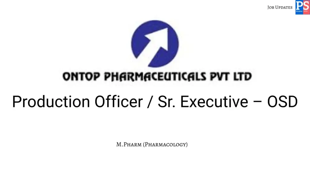 Ontop Hiring Production Officer OSD