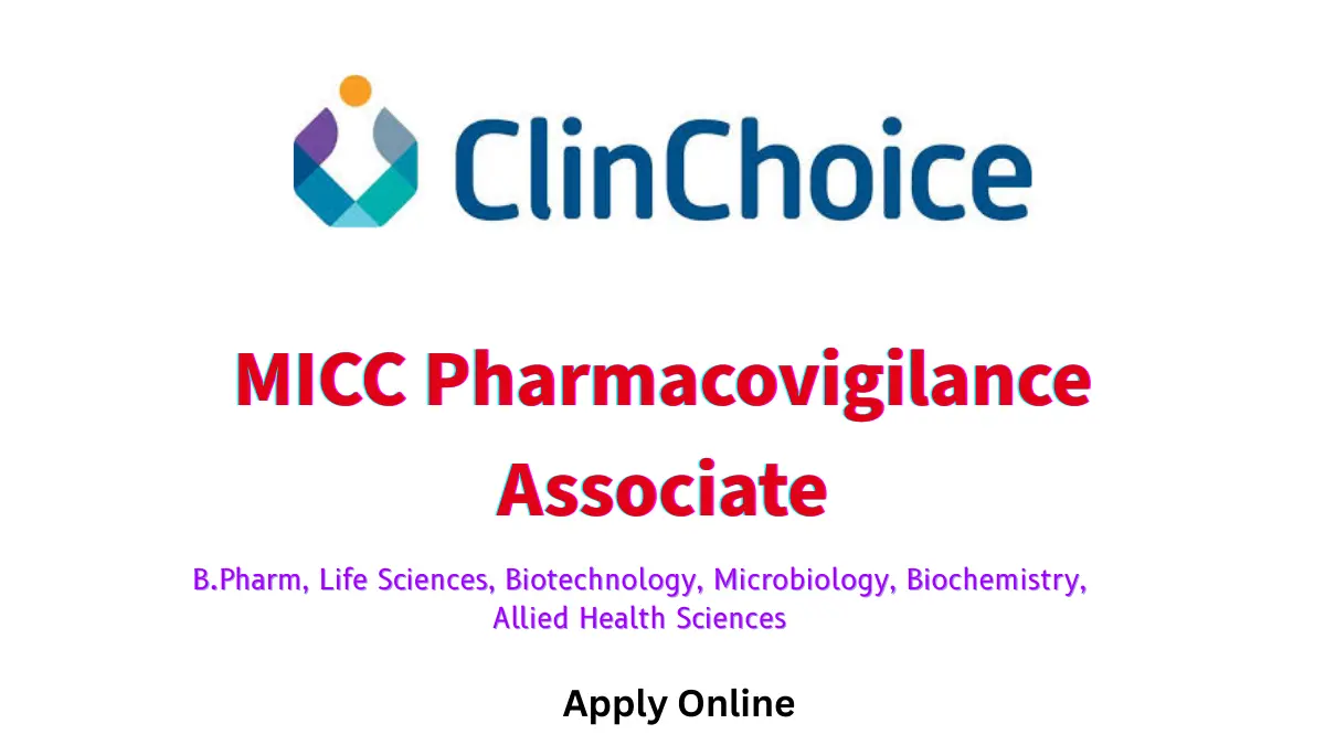Pharmacovigilance Associate Micc Recruitment ClinChoice 3