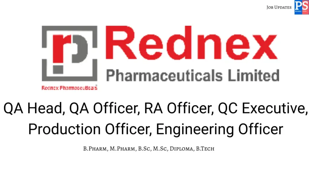 Rednex Walk-In QA, QC, RA, Production & Engineering