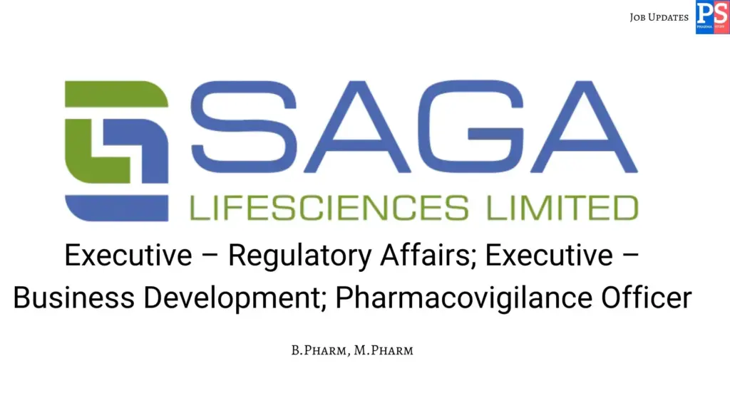 Saga Hiring Executive RA, BD & PV