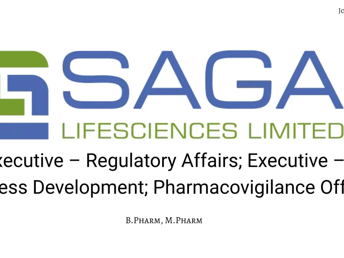 SAGA LIFESCIENCES LIMITED.