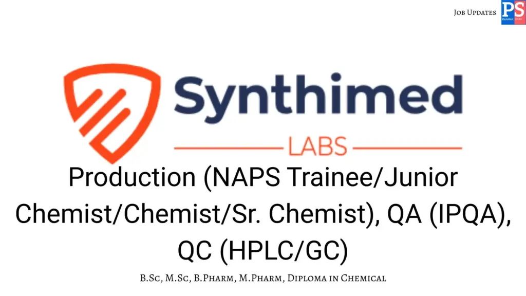 Synthimed Walk-in Production, QA & QC