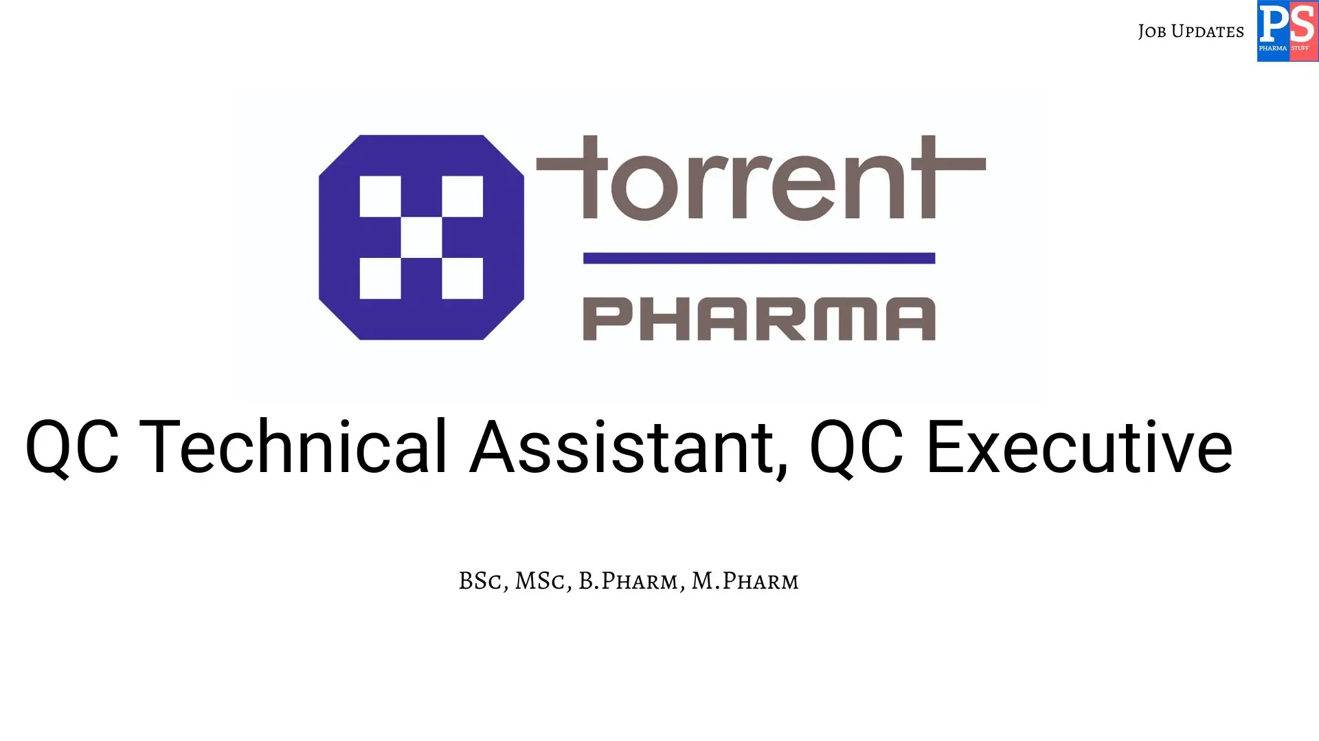 Torrent Hiring QC Technical