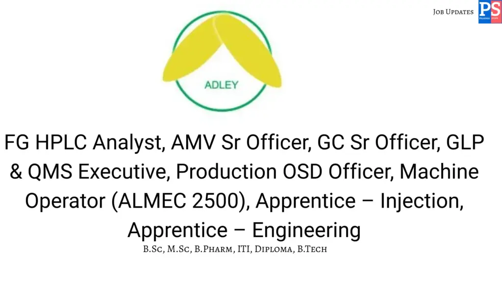 Adley walk-in QC & Production