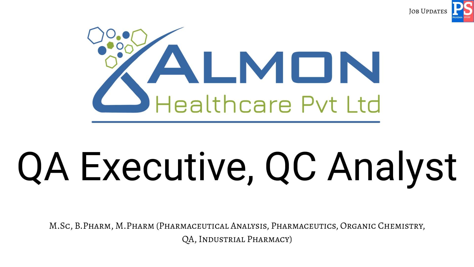 Almon walk in Quality Assurance and Quality Control 1