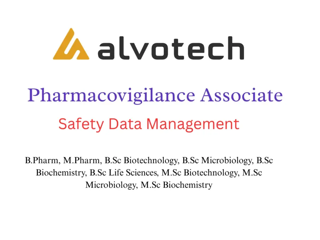 Alvotech Hiring Pharmacovigilance Associate – (Partially Remote Job)