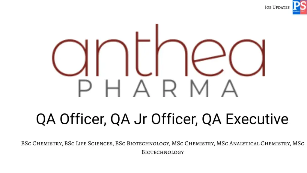 Anthea walk‑in QA Officer & Executive