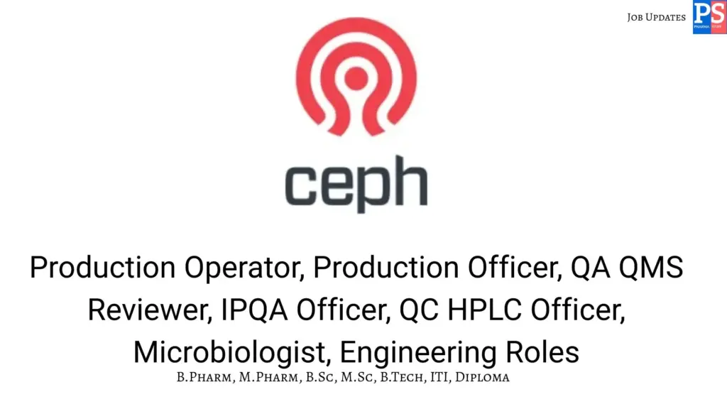 Ceph Hiring QA, QC, Production & Engineering